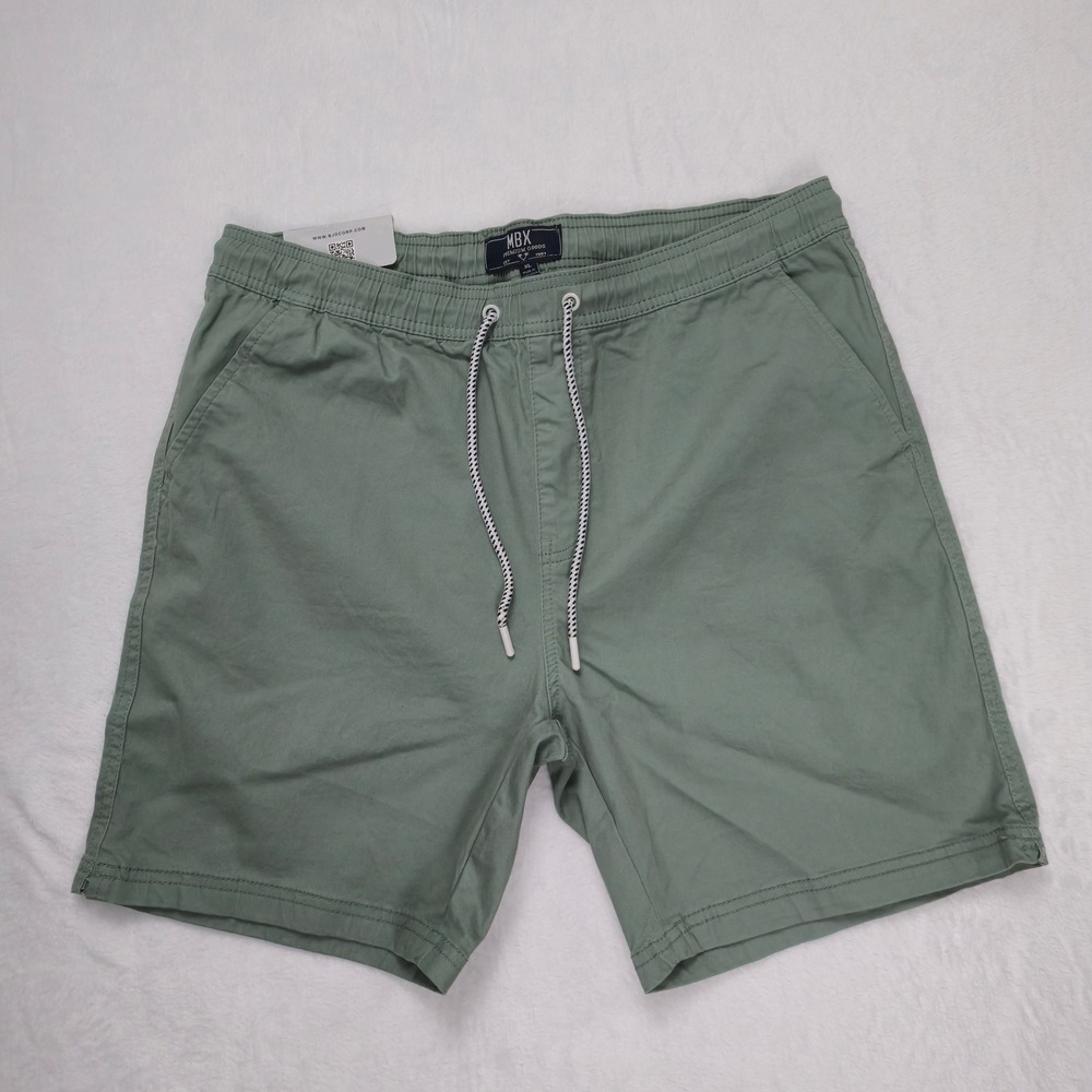 MBX‎ Premium Goods Mens XL Sage Green Stretch Peached Twill E-Waist Dock Shorts